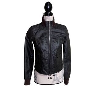 Zara Brown Leather Jacket